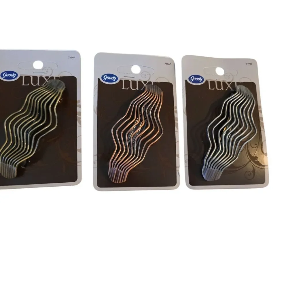 Lux Hair Clips - Gold, Silver, Black